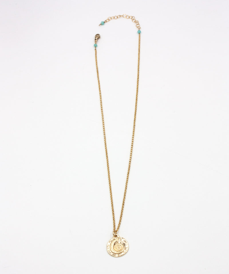 Laguna Gold Pendant Necklace