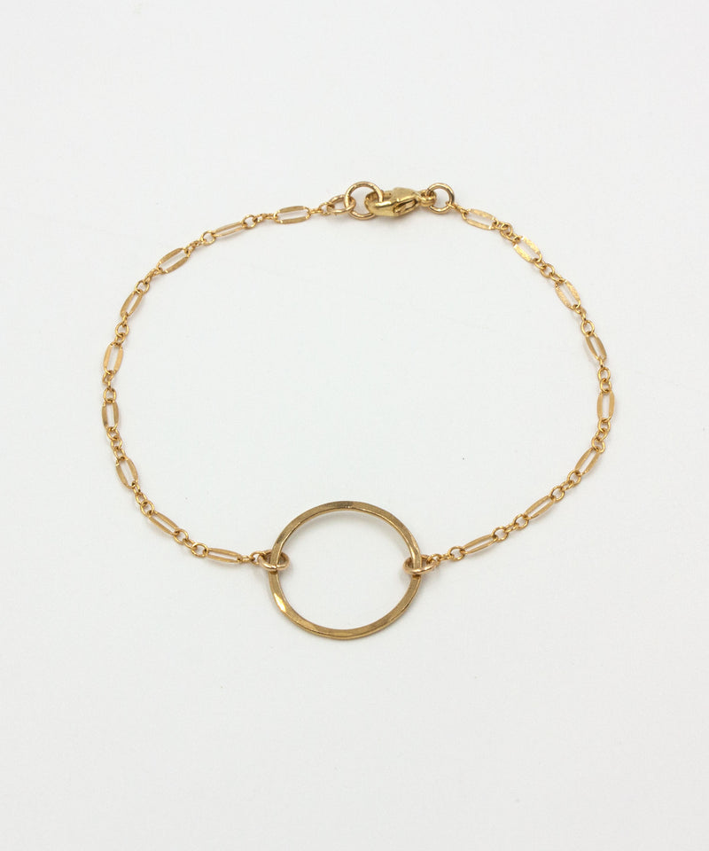 Genevieve Gold Circle Bracelet