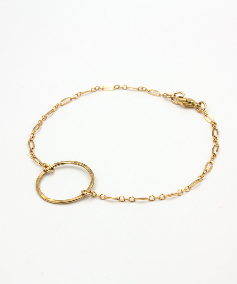 Genevieve Gold Circle Bracelet