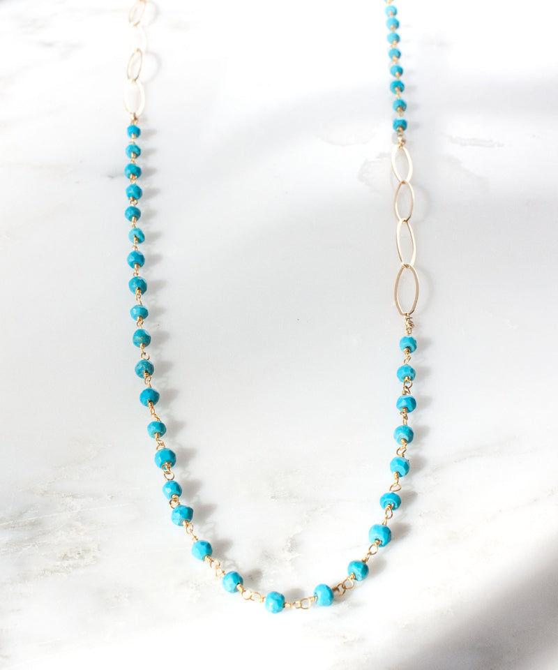 Kate Layering Necklace | Turquoise