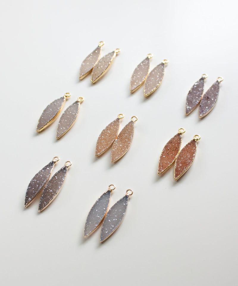 Zara Marquis Druzy Earrings