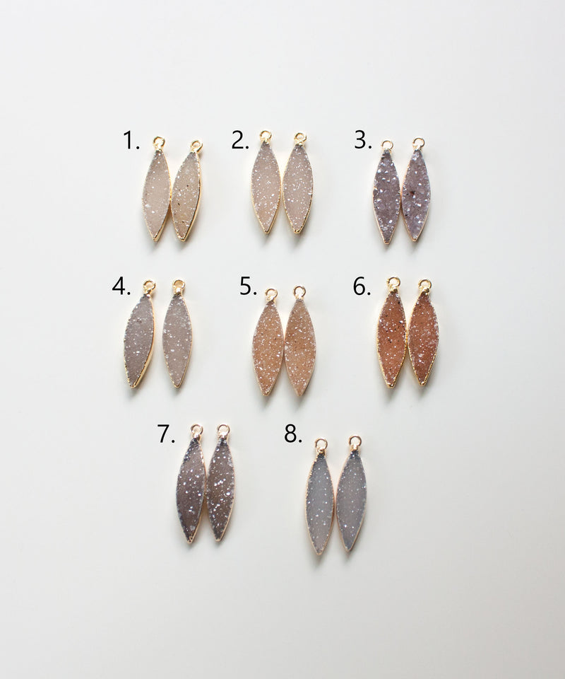 Zara Marquis Druzy Earrings
