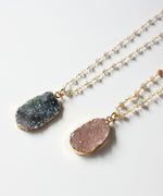 Joss Druzy Rosary Necklace | Moonstone