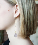 Sloane Druzy Drop Earrings