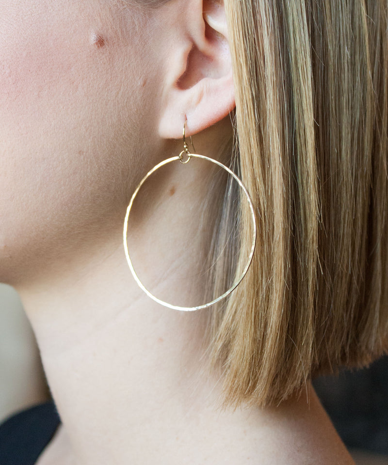 Gwen Hoop Earrings 2"