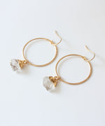 Gia Crystal Hoop Earrings
