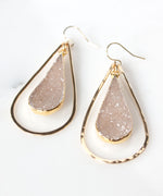 Sloane Luxe Druzy Statement Earrings