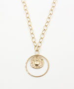 Shani Gold Scarab Statement Necklace