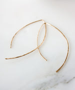 Alex Arc Threader Earrings | Silver