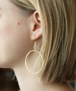 Sloane Druzy Hoop Earrings