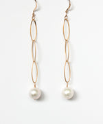 Neri Long Pearl Drop Earrings