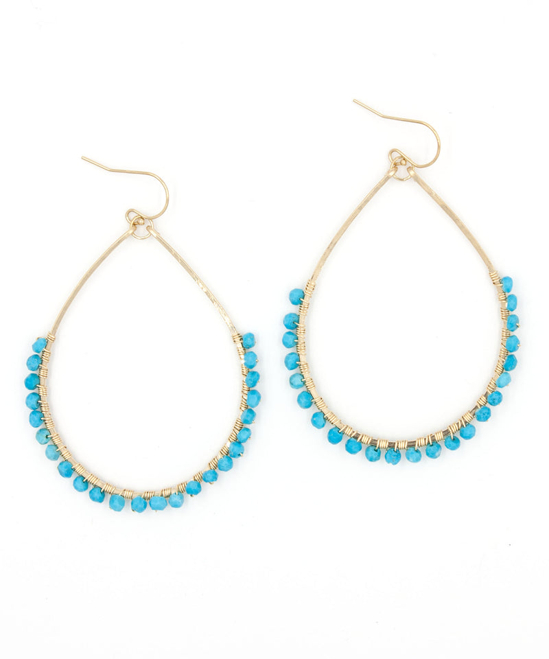Sirena Teardrop Earrings | Turquoise