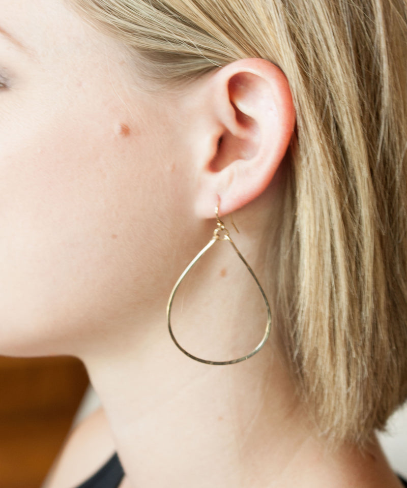 Olivia Small Teardrop Earrings 2"