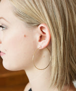 Olivia Large Hoop Earrings 2"