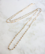 Kate Layering Necklace | Multi Moonstone