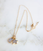 Celeste Druzy Pendant Necklace | Neutral Mix